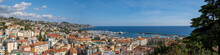 Italy, Liguria, Sanremo, Panoramic View From Belvedere Della Madonna Della Costa Observation Deck
