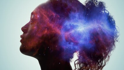 Poster - AI (Artificial Intelligence) concept. Deep learning. Mindfulness. Psychology.