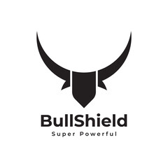 Poster - bull shield logo design