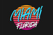 Miami Florida lettering design