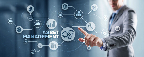 Wall Mural - Asset Management. Financial real estate management concept