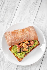 Canvas Print - Guacamole toasts