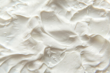 Wall Mural - White cosmetic cream texture. Lotion, moisturizer, skin care, beauty product background.