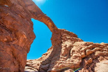 Poster - Turret Arch at Arches National Park, Utah in summer season.