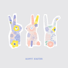 Whimsical Easter Bunny Art Print Free Stock Photo - Public Domain Pictures