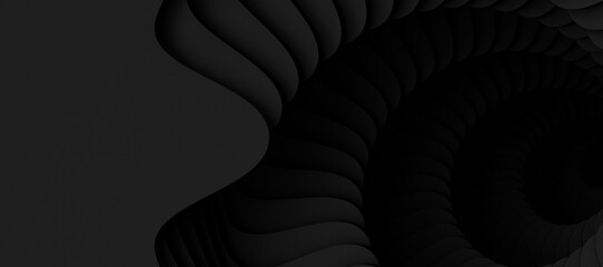 Poster - Radial lines with rotating distortion. Abstract spiral, vortex shape, element.