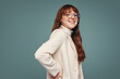 © Jacob Lund - Woman with eyeglasses smiling at the camera