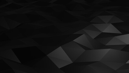 Poster - black geometric triangular shape. abstract background. graphic banner and advertising design layout with copy space for text
