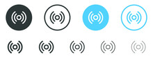 Wireless Network Signal Icon . Nfc Broadcast Internet Connection Icons