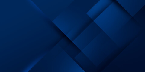 Wall Mural - modern abstract gradient dark navy blue banner background