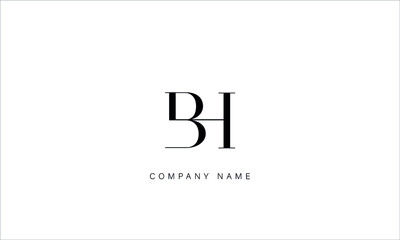 Wall Mural - BH, HB, BH, Letters Logo Monogram