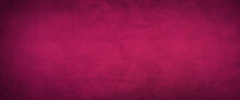 Bright Pink Fushia Linen Textured Background For Web Or Print With Copy Space