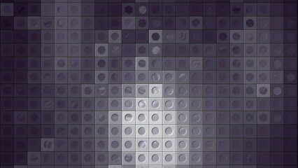 Poster - Mosaic in abstraction. Motion. A constructor consisting of small figures that glitters with different colors