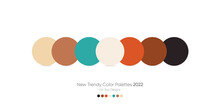 Trendy Pantone Color Palette 2022 For Fashion, Home, Interiors Design, Web Design, Mobile Application, Social Media Template, UX And Ui Designs, Drawing