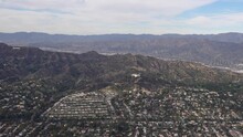 Aerial View Of The Griffith Observatory Looking North With Griffith Park, The Los Feliz Estates, The Hollywood Sign, Hollywood Blvd, The Greek Theater And Thai Town Visible In The Foreground