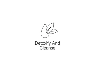 Sticker - Detoxify and cleanse icon vector illustration 