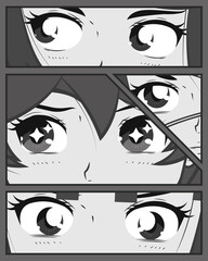 Sticker - manga woman comic