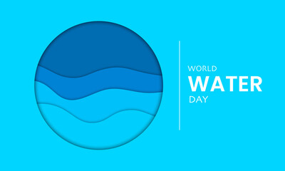 Wall Mural - World Water Day Water Wave Paper