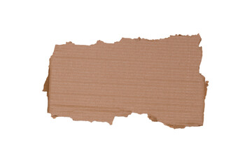 Poster - a piece of brown cardboard isolated on a white background