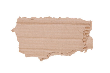 Poster - a piece of brown cardboard isolated on a white background