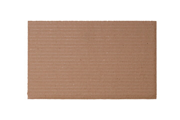 Poster - a piece of brown cardboard isolated on a white background