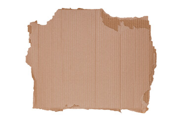 Poster - a piece of brown cardboard isolated on a white background