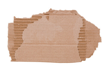 Poster - a piece of brown cardboard isolated on a white background