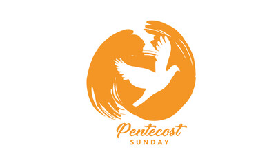 Wall Mural - Pentecost poster design for print or use as card, flyer or T shirt