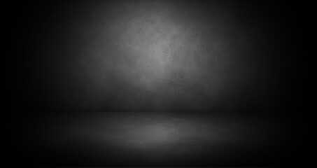 Wall Mural - empty dark concrete background for mock up or product display