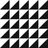 Fototapeta Młodzieżowe - Seamless black and white triangle tile. Vetor pattern.