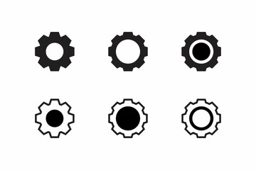 Poster - Gear Icon Vector. Settings Sign Symbol