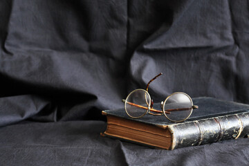 Wall Mural - Glasses On Book