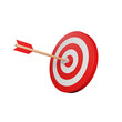 © Cusmin35 - 3d render target with arrow illustration