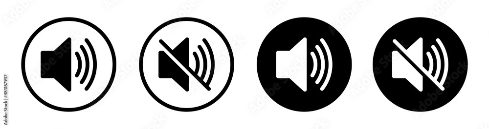 Sound Icons Stock Vector | Adobe Stock