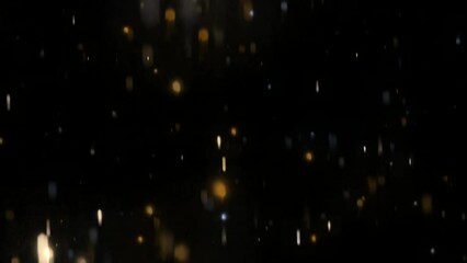 Wall Mural - 4k animation of falling confetti, sparkles
