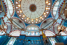 Interior Of Rustem Pasa Mosque In Istanbul