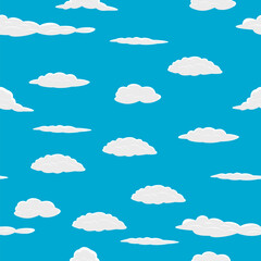 Poster - Seamless Fluffy Cloud