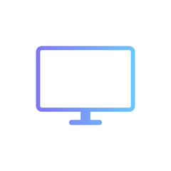 Canvas Print - Desktop vector icon with gradient