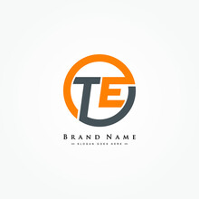Initial Letter TE Logo - Simple Business Logo