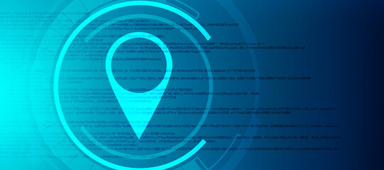 Poster - 2d rendering Red map pointer
