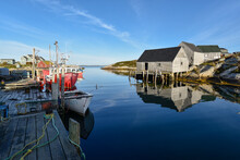 Fishing Sheds In The Village Of Peggy's Cove, Nova Scotia