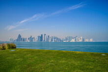 Doha Skyline From MIA Park