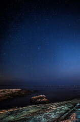 Wall Mural - andromeda galaxy over selmun in malta