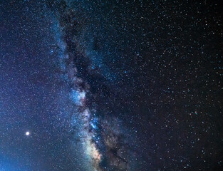 Wall Mural - jupiter and the band of the milky way