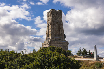 Wall Mural - Freedom Monument located on a Mount Stoletov on Shipka Pass in Bulgaria