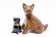 Traditional Mexican Handcrafted Cat And Dog Statues