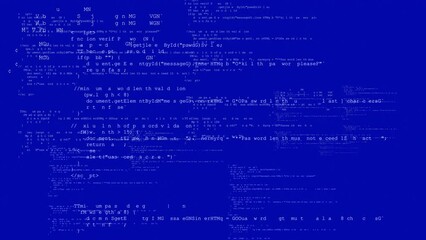 Programming Code Error Blue Screen Background
