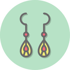 Wall Mural - Ear Rings Icons