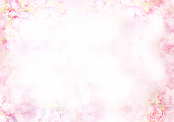 Wall Mural - floral, pink, bokeh background. abstract pink background. illustration.