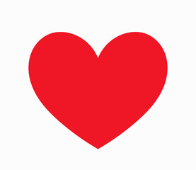 Wall Mural - red heart icon.